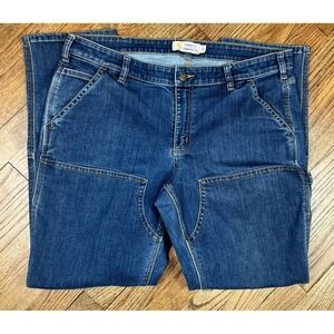 Carhartt Jeans Double Knee Slim Fit Womens Size 16 Stretch Denim Carpenter Jeans